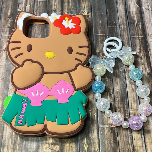 Hawaii Summer Hello Kitty Bulky Protective Iphone 13 And IPhone 14 Phone Case - Picture 5 of 5